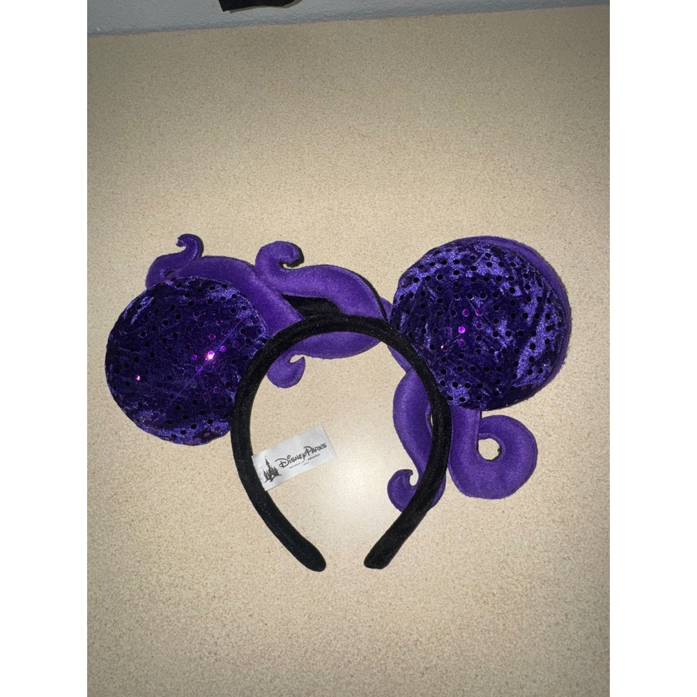 Disney Parks RARE Ursula Minnie Mouse Ear Headband Little Mermaid Purple Black